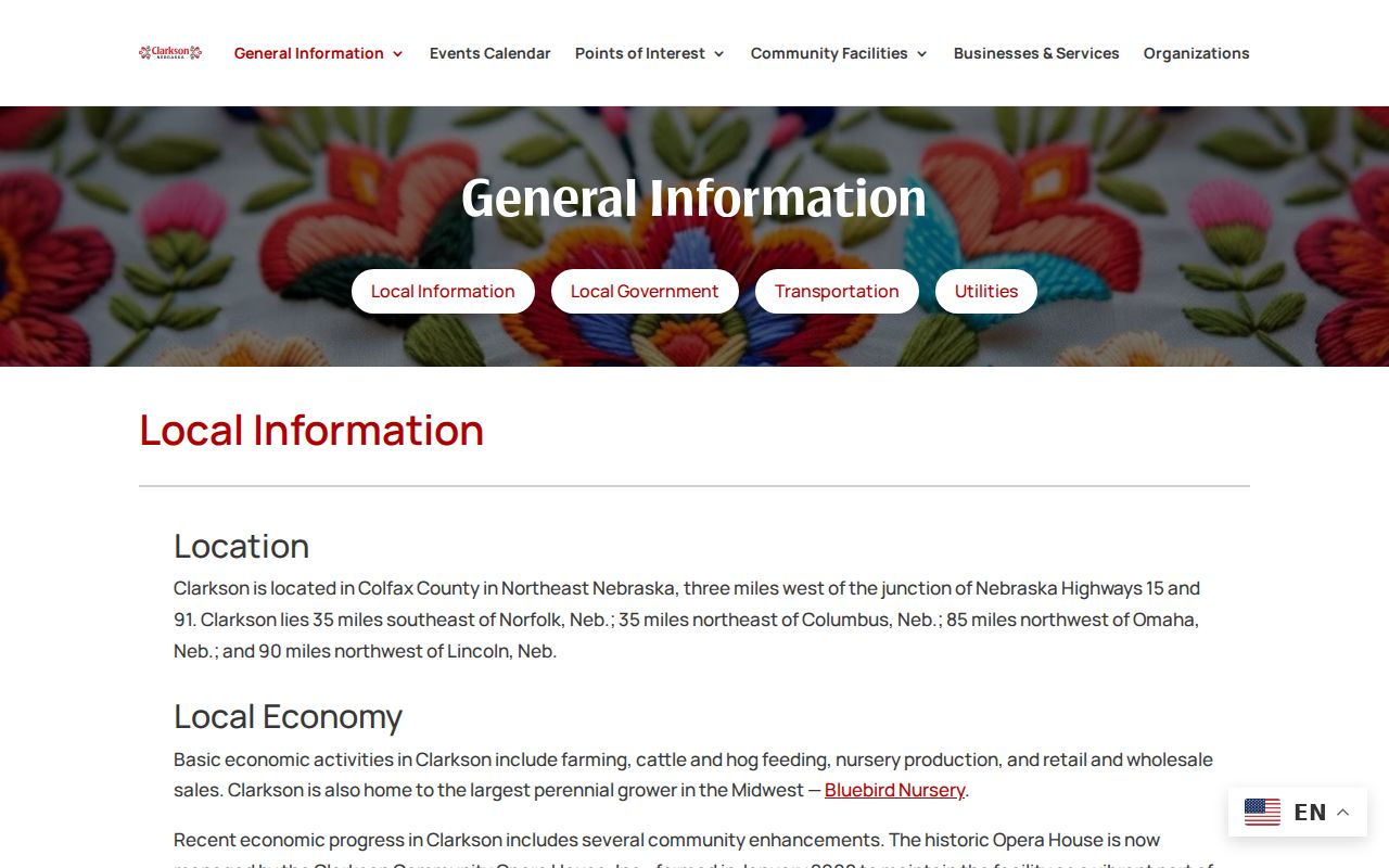 Official Clarkson page describing county sheriff patrol contract